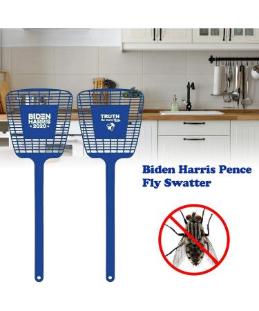 Fly Swatter Biden Harris Pence Fly Swatter Practical Tool for Home Pest Control Multi-Colors Plastic Handle with Long Handle House Wife Helper - Buy Online on GoSupps.com