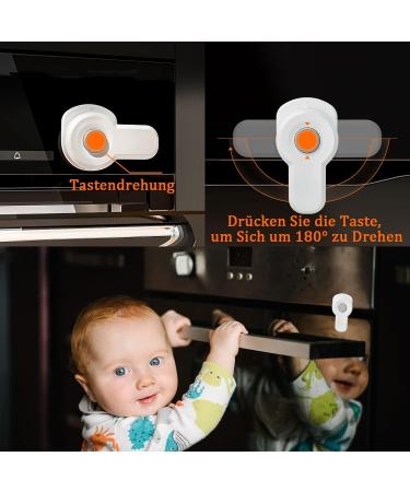 Vievre Oven Child Safety Lock | Stove Protection for Babies | Prevent Oven Door Access (White) - Buy Online on GoSupps.com