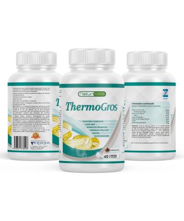 TermoGras | Weight Loss Fat Burn Appetite Reliever | Garcinia Cambogia + Glucomannan + Raspberry Ketones + African Mango + Green Coffee | Powerful Thermogenic | 60 Tablets - Buy Online on GoSupps.com