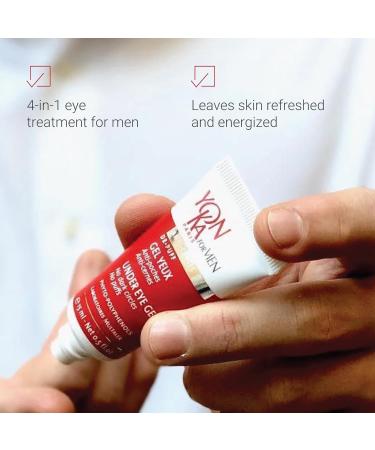 Yonka Men's Eye Gel for Puffiness & Dark Circles - Repairing Formula with Arnica & Natural Extracts - Soothes Fine Lines (15ml) - Fast International Shipping - Buy Online on GoSupps.com