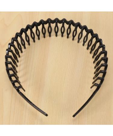 TAVIS TAVIS(R) Plastic Teeth Comb Hairband Hair Hoop Headband Black for Woman - Buy Online on GoSupps.com