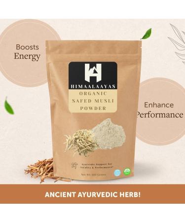 Himaalaayas Natural Safed Musli Powder (Chlorophytum borivilianum) Safed Musali Root Powder - Swet Musli Churna - White Musli Powder - 100 gm - Buy Online on GoSupps.com