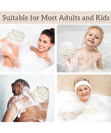 LiFann Leeffa 2-in-1 Soft Loofah & Washcloth - Exfoliating Bath Sponge for Smooth Skin | Gently Scrubs Dead Skin Perfect Shower Scrubber - Buy Online on GoSupps.com