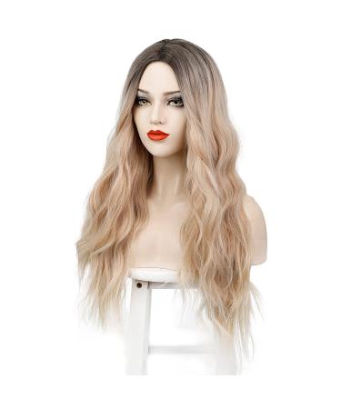 Buy Witness Blond Long Curls Wig for Women - 70 cm Natural Look - Middle Part Fashion Wig VD066 - Buy Online on GoSupps.com
