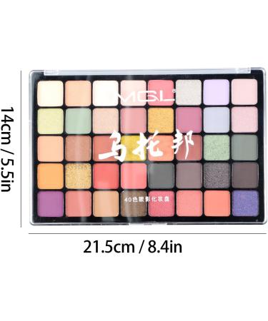 Volumoon Eyeshadow Palette of 40 Colours in Matte and Shimmer Makeup Palette Colourful Matte Glitter Shimmer Nude Powder Eye Makeup Set Gift for Women and Girls - Buy Online on GoSupps.com