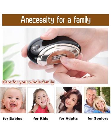 Electric Nail Clippers Intelligent USB Charging Automatic Nail Drill Adults Nail Trimmer 100% Safe Automatic Nail File Manicure Trim Polish for Infant Kid Elderly Toe & Fingernail - Buy Online on GoSupps.com