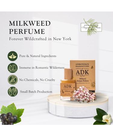Adirondack Fragrance & Flavor Farm ADK Milkweed Artisan Perfume Spray 1 oz (30 mL) Natural Hypoallergenic & Clean Perfume for Women & Men with Notes of Milkweed Clove Vanilla & Blackcurrant 1 Fl Oz (Pack of 1) - Buy Online on GoSupps.com
