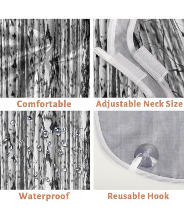 Shark Pattern Beard Bib for Men | Waterproof Hair Catcher & Grooming Cloth - International Shipping Available - Buy Online on GoSupps.com