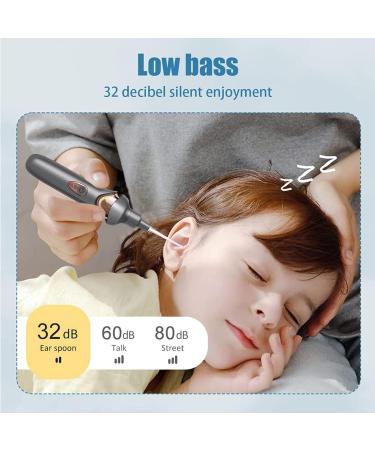 USB Rechargeable Ear Wax Vacuum Removal Tool with LED Lights | Electric Ear Cleaner for Kids & Adults - Black - Buy Online on GoSupps.com