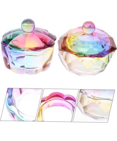 minkissy 10 Pcs Nail Cup Crystal Colored Glass Brush Washing Container Glass Nail Art Cup Nail Dish Nail Liquid Cup Nail Art Accessories Dish for Acrylic Nails Acrylic Nail Tools Shot Glass - Buy Online on GoSupps.com