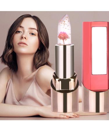 Crystal Flower Magic Lipstick with Gold Foil - Long Lasting Nourishing Lip Gloss for Date, Party, Halloween & Prom - Buy Online on GoSupps.com