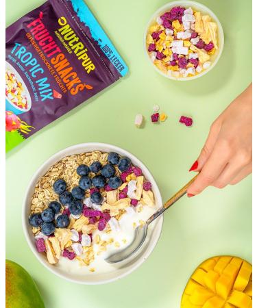 Freeze Dried Fruit Tasting Kit Unsweetened Dried Fruit Topping for Cereal Porridge Fruit Snacks Full of Taste 225g by NutriPur - Buy Online on GoSupps.com
