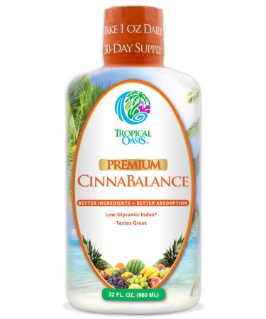 Cinnabalance Liquid Cinnamon Supplement w/ Cinnamon Bark Aloe Vera Ginger Root Green Tea & Antioxidants - 32 oz 32 servings