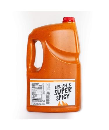 La Querendona Habanero Wing Sauce Gallon Jug - Hot & Flavorful Pepper Sauce for Wings - 3.78L - Ready-to-Use - Buy Online on GoSupps.com
