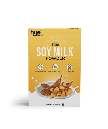 HYE FOODS Vegan Soy Milk Powder | 49% Protein | Unsweetened | 7.05 Oz (200g)