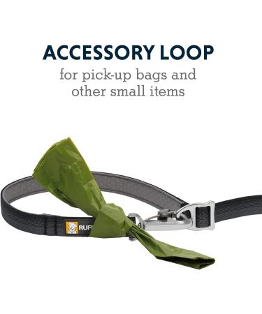 RUFFWEAR Switchbak Double-Ended Dog Lead - Adjustable and Hands-Free Leash for Training - Basalt Grey - Buy Online on GoSupps.com