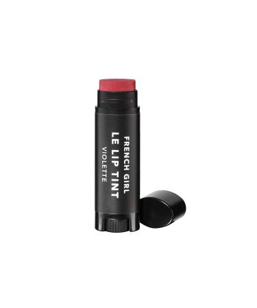 FRENCH GIRL Sheer Lip Tint Hydrating Color Balm - Violette  a lustrous  hydrating balm and emollient mineral lip tint in one