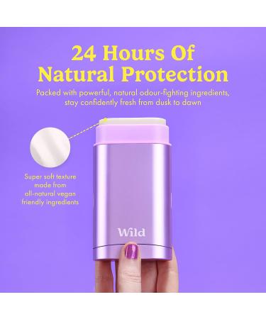 Wild - Purple Case with Refill Variety Pack - Natural Refillable Deodorant - Aluminum Free - Includes Fresh Cotton & Sea Salt Cherry Blossom and Coconut & Vanilla Scents - Vegan Fresh Variety Pack 1.41 Ounce (Pack of 3) - Buy Online on GoSupps.com