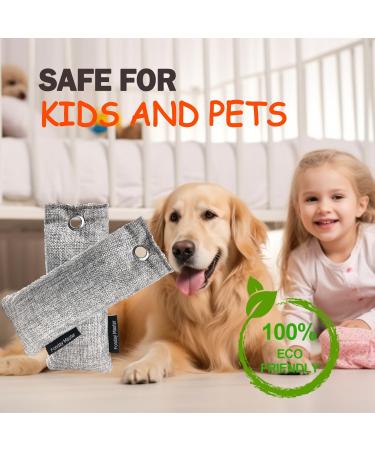 Fonday 2 Packs Shoe Deodorizer Bags - Bamboo Charcoal Odor Eliminator & Air Purifier for Gym Car Pet & Closet - Buy Online on GoSupps.com