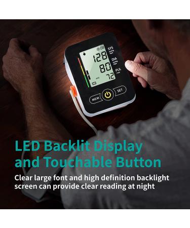 Portable Fully Automatic Digital Blood Pressure Monitor with Extra Large Cuffs - Home Use BP Monitor with Large LCD Display (Black) - Buy Online on GoSupps.com