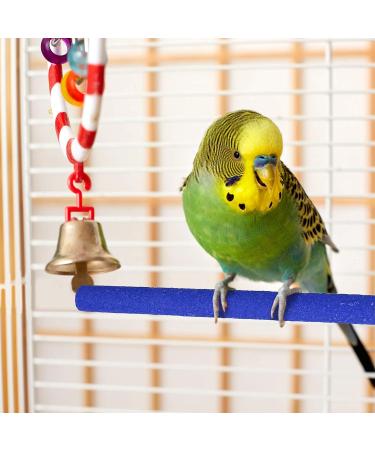 Heyu-Lotus 6 Pcs Parrot Perches Bird Paw Grinding Stick Wooden Bird Perch Stand for Bird Parrot Cockatiel Budgie Perches for Cage Training Bird Cage Perches 20cm (S) - Buy Online on GoSupps.com