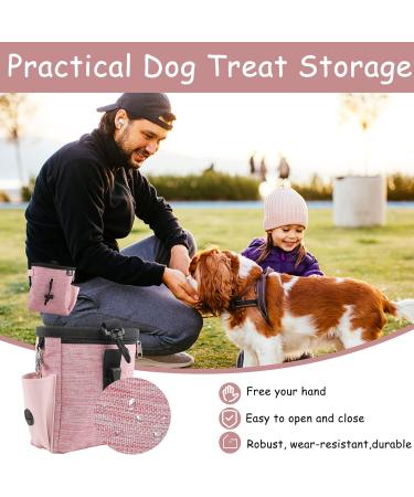 Buy Svalor Dog Treats - Versatile Hands-Free Pink Training Feed Bag with Feces Dispenser & Adjustable Belt - Buy Online on GoSupps.com