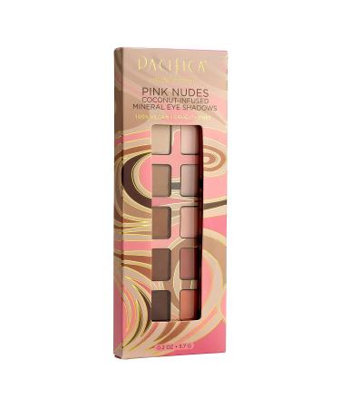 Pacifica Beauty Pink Nudes Mineral Eyeshadow Palette - 10 Neutral Shades for Natural or Smoky Eye Look - Longwearing, Blendable, Vegan & Cruelty Free - Buy Online on GoSupps.com