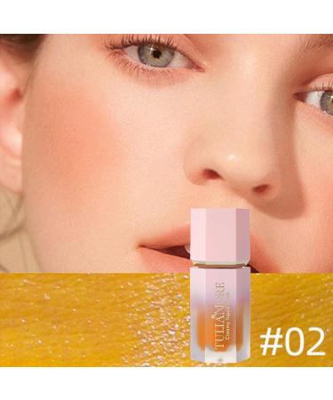 Liquid for Cheeks | Cream Makeup for Super Dewy Liquid Look for Long-Wearing Natural Look Cream Face Cheek and Lip Color for Women Fanelod 02# - Buy Online on GoSupps.com