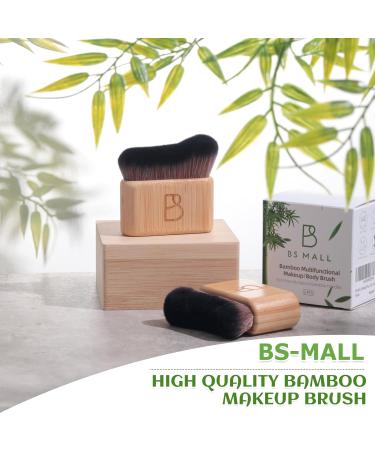 BS-MALL Self Tanning Body Brush Set | Eco-Friendly Bamboo Handles Ultra-Soft Bristles | Perfect for Face & Body Application | Travel-Friendly Makeup Brushes - Buy Online on GoSupps.com