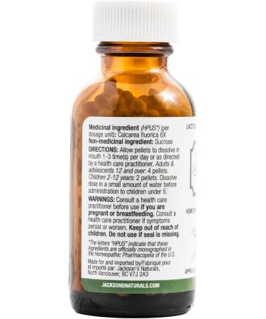 Jackson s Cell Salt #1 Calc fluor 6X (500 Pellet Bottle) Certified Vegan Lactose-Free Calcarea fluorica 6X 500 count (Pack of 1) - Buy Online on GoSupps.com