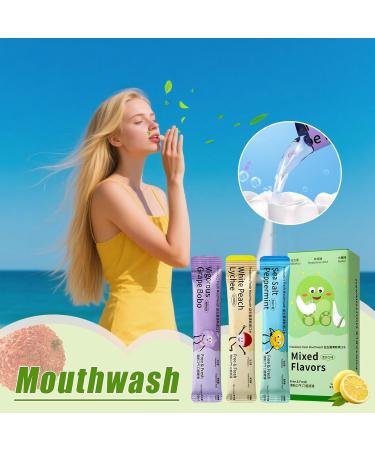  Lunaobrik Individually Packed Mouth Rinse | Pack of 15 Mouth Rinse Units - Long-lasting freshness with a fruity flavor for daily use at home or while traveling for adults - Buy Online on GoSupps.com