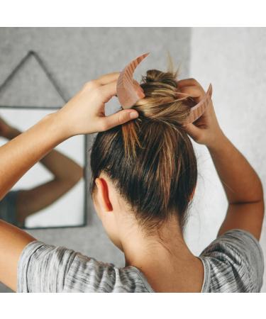 SHERCHPRY moon hair fork barrette hand carved moon hair fork for women Moon Hair Pin sailor moon accessories updo hair sticks vintage hair clips updo hair fork China wood Ladies French - Buy Online on GoSupps.com