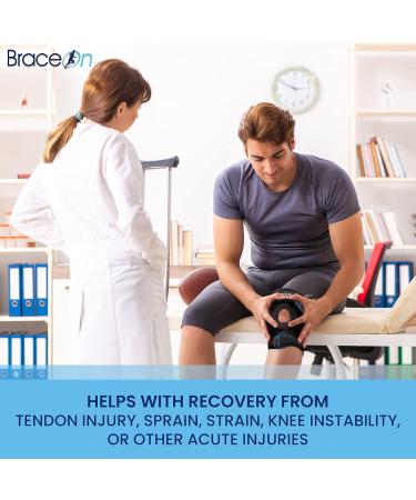 Buy Brace On Active Sport Knee Brace - Bi-directional Patella Stabilizer for Men & Women | Large Size International Shipping Available - Buy Online on GoSupps.com