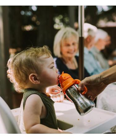 Thinkbaby Stainless Steel Thinkster Bottle - Orange 9oz | Durable & Safe Drinking for Kids - Buy Online on GoSupps.com