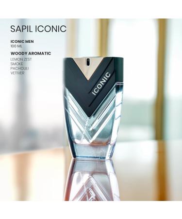 Sapil Iconic Perfume for Men - Long-lasting Dubai Perfume - Aromatic Woody EDP Spray - 3.4 Oz (100 ml) - Arabic Cologne for Men - Enticing Fragrance for daily Use - Buy Online on GoSupps.com