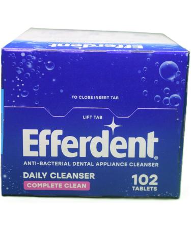 Efferdent Dental Appliance Daily Cleanser Complete Clean 102 Tablets - 10 Pack - Buy Online on GoSupps.com
