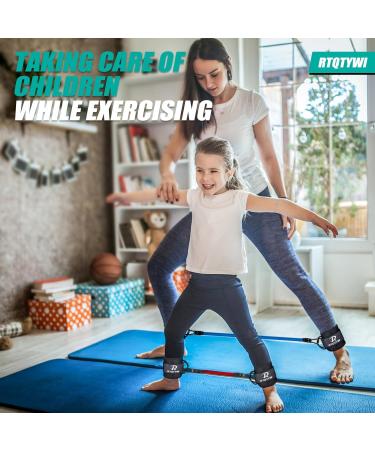Ankle Resistance Bands Set - 60LB Adjustable Tube Bands for Glutes & Legs Workouts | Ideal for Men & Women - Buy Online on GoSupps.com