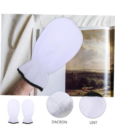 Ipetboom 1 Pair Exfoliating Hand Mask Black Fingerless Gloves Gel Spa Gloves Exfoliating Gloves Hydrating Lotion Fingerless Mittens Gloves Care Bag Flannel Thicken White 29x16cm - Buy Online on GoSupps.com