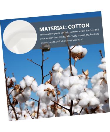 Mikinona 15 Pairs Overnight Moisture Gloves Dry Hands Glove Slugging Black Cream Gloves Moisturizing Mittens Driving Running Diving Winter Gloves for Women Miss to Sleep Lotion Cotton White - Buy Online on GoSupps.com