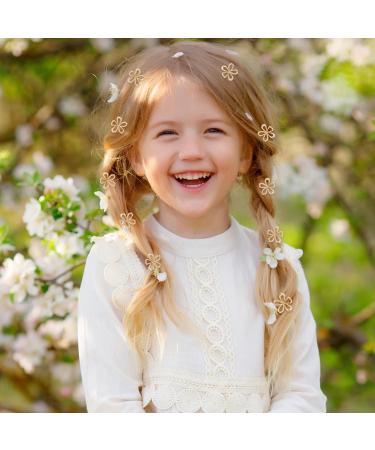 Ouligay 16-Piece Mini Flower Hair Clips - Perfect Hair Accessories for Women & Girls | Ideal for Weddings Birthdays & Parties - Buy Online on GoSupps.com