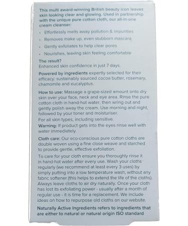Liz Earle Cleanse and Polish Hot Cloth Cleanser 50ml + 1 Pure Cotton Cloth - Buy Online on GoSupps.com