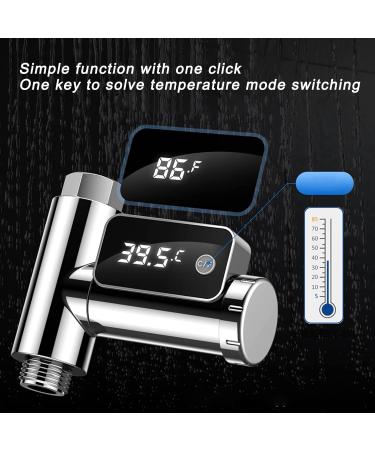 G1 2 Water Tap Thermometer | LED Shower Water Thermometer for Safe Temperature Monitoring in Bathrooms Ideal for Kids & Adults - Buy Online on GoSupps.com