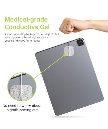 30-Pack TENS Unit Replacement Pads Set with Holder - Compatible with AUVON TENS 7000 EMS Machine - Reusable, Self-Adhesive Electrodes in Multiple Sizes (Latex-Free) - Buy Online on GoSupps.com