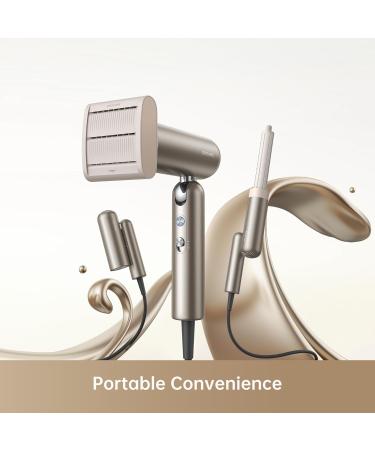 dreame Pocket Hair Dryer Foldable Blow Dryer 0.66 lbs Ultra Lightweight 40s Fast Drying 5 Adjustable Temperature Levels 300 Million Negative Ions/cm  - Buy Online on GoSupps.com