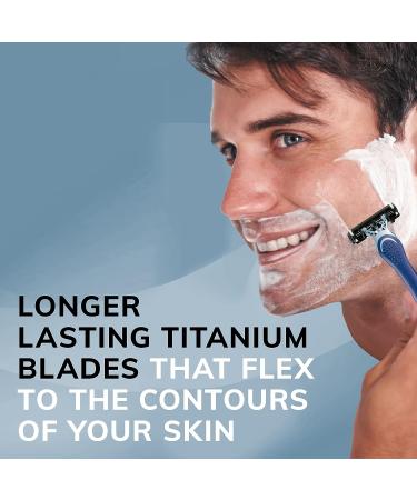 BIC Flex 3 Titanium Men's Disposable Razors - 10 Piece Set for Smooth, Ultra-Close Shave - Buy Online on GoSupps.com