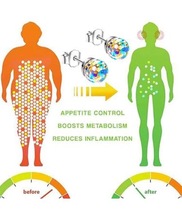 Magnetic Slimming Earrings Magnetic Ear Ornament Acupressure Weight Loss Earring Stimulating Acupoina Zunis Acupressure Earrings For Weight Loss Lymph Drainage Earrings Gifts 1pair - Buy Online on GoSupps.com