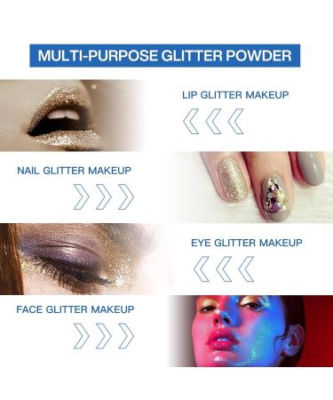 LOKFAR Glitter Lip Kit - Shiny Diamond and Metallic Lip Makeup Set (Cool Colors) | Waterproof & Long Lasting - Buy Online on GoSupps.com