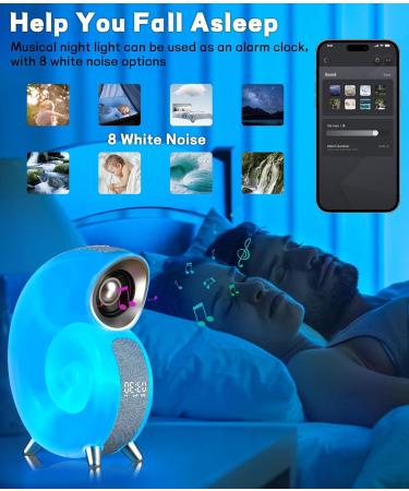 Bestyijo Daylight Alarm Clock | Sunrise Sunset Simulation Bluetooth Audio 8 White Noise Options & 4 Alarms - Perfect Bedside Lamp for Relaxed Mornings - Buy Online on GoSupps.com