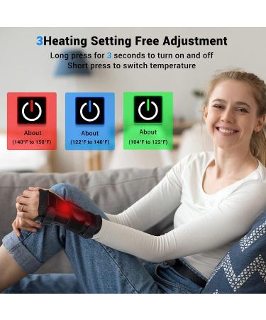 Wrist Electric Heating Pad for Carpal Tunnel Relief | Adjustable Wrist Support Brace with Splints | Heated Wrap for Injuries, Arthritis, Wrist Pain, Sprain - Large - Buy Online on GoSupps.com