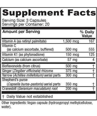 Vitanica Slow Flow Menstrual Support â€“ 60 Vegetarian Capsules for Healthy Menstrual Flow - Buy Online on GoSupps.com